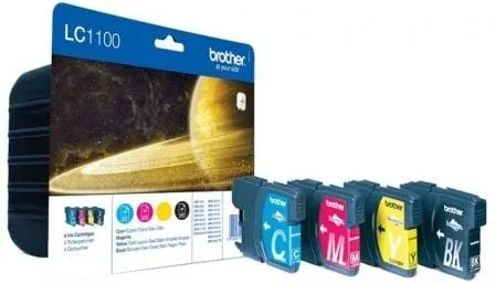 Cartucho de Tinta Original Brother LC-1100VALBP/ Multipack/ Cian/ Magenta/ Amarillo/ Negro