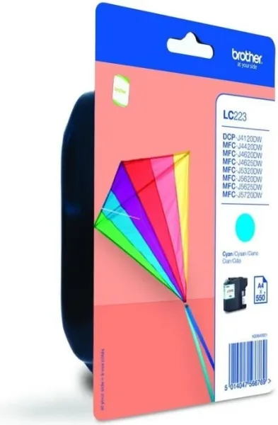 Cartucho tinta brother lc223cbp cian 550 paginas dcp4120dw -  mfcj4420dw -  mfcj4620dw -  mfcj5320dw -