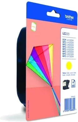 Cartucho tinta brother lc223ybp amarillo 550 paginas dcp4120dw -  mfcj4420dw -  mfcj4620dw -  mfcj5320dw -
