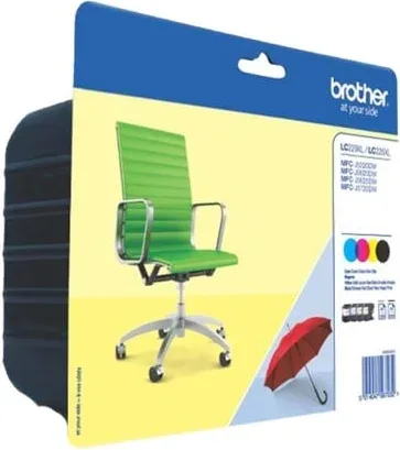 Cartucho de Tinta Original Brother LC-229/ LC-225XL Alta Capacidad Multipack/ Cian/ Magenta/ Amarillo/ Negro
