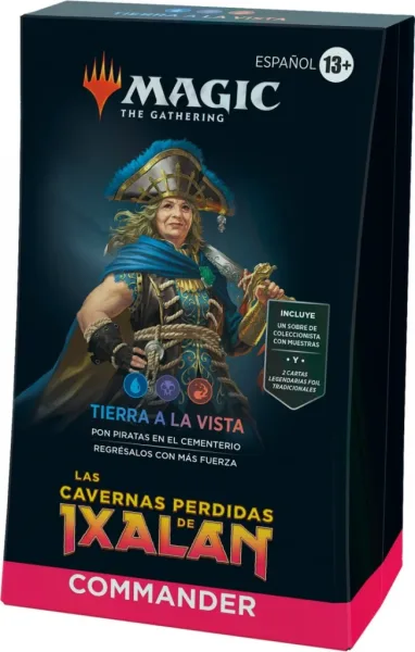 Juego de cartas magic the gathering las cavernas perdidas de ixalan mazos commander 4 barajas español