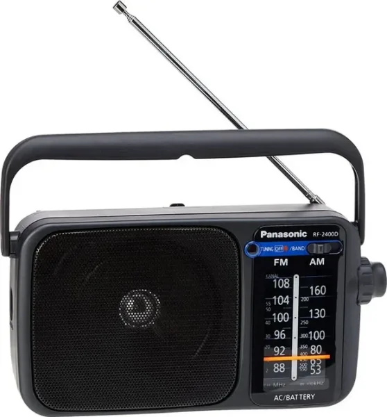 Radio panasonic rf - 2400deg - k altavoz entrada auriculares color negro