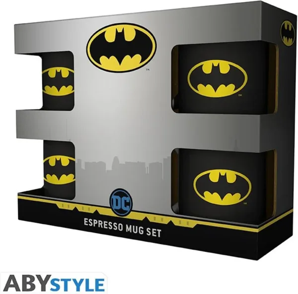 Taza espresso abystyle DC comics batman iconic 110 ml 4 unidades