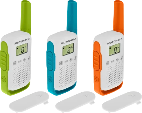 Pack 3 Walkie Talkie T42 Verde/Azul/Naranja T42 Motorola 59T42Triplepack