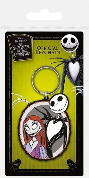 Llavero de goma pyramid disney pesadilla antes de navidad jack & sally