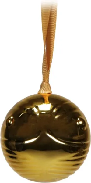 Decoracion de navidad half moon bay harry potter snitch dorada