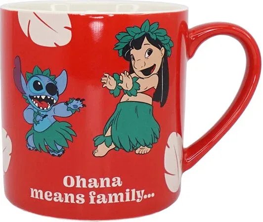 Taza half moon bay disney lilo & stitch ohana means family 310 ml