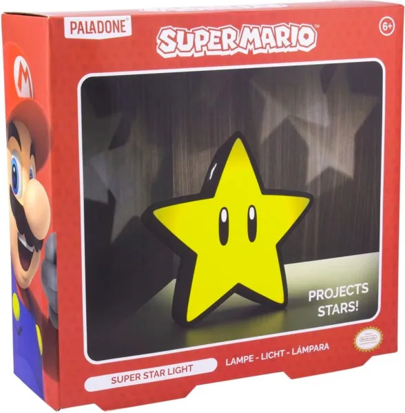 Lampara paladone super mario super estrella 25 cm