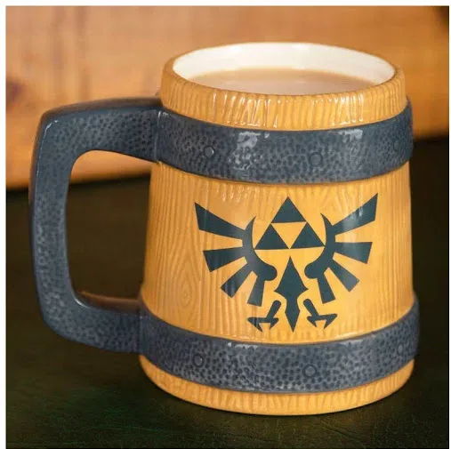 Taza paladone zelda barril escudo hyrule 450ml