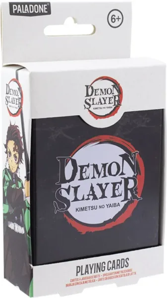 Baraja de cartas en caja metálica paladone demon slayer kimetsu no yaiba