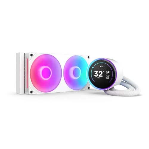 NZXT Kraken Elite 240 RGB Procesador Sistema de refrigeración líquida todo en uno 12 cm Blanco 1 pieza(s)