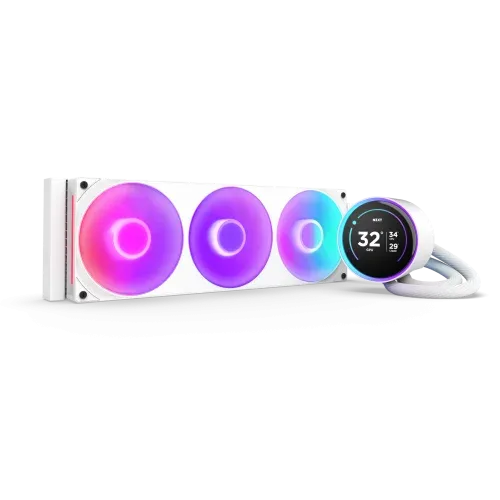 NZXT Kraken Elite 360 RGB Procesador Sistema de refrigeración líquida todo en uno 12 cm Blanco 1 pieza(s)