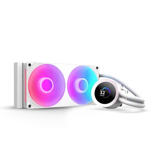 Nzxt Kraken 240 RGB V2 - 240Mm Aio Liquid Cooler W/ 1.54In. Display & RGB Core Fan Entry Version (White)