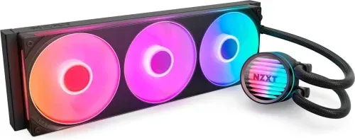 NZXT KRAKEN CORE RGB - 360MM AIO LIQUID COOLER WITH RGB CAP & RGB CORE FAN (Black) RL-KR36C-B1