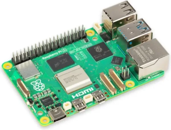 Raspberry pi 5 bcm2712 - arm cortex - a76 - 8gb RAM - microSD - WiFi - HDMI - botón de encendido