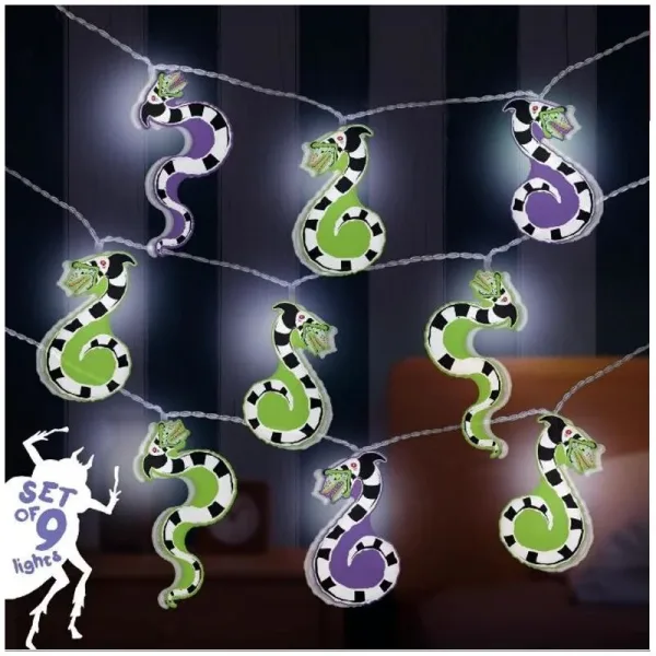 Cuerda de luces LED paladone beetlejuice 9 personajes 130 cm
