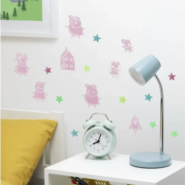 Vinilo decorativo paladone peppa pig brilla en la oscuridad