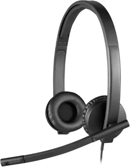 Auriculares Logitech H570E/ con Micrófono/ USB/ Negros