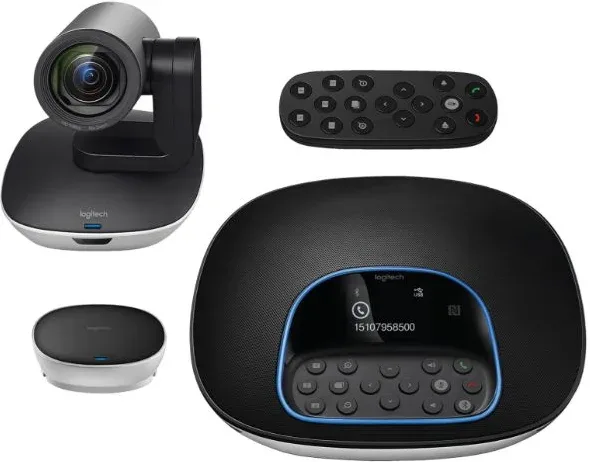 Sistema de  Videoconferencia Logitech Group/ Enfoque Automático/ Full HD