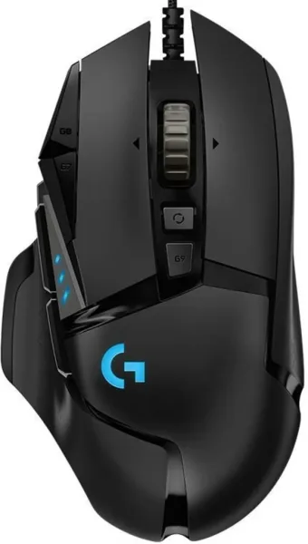 Ratón Gaming Logitech G502 Hero/ Hasta 25600 DPI/ Negro