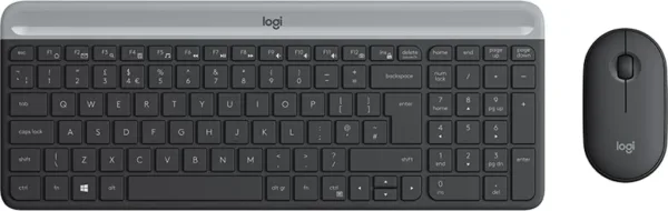 Combo Teclado Raton Logitech Combo Mk470 Inalambrico Grafito