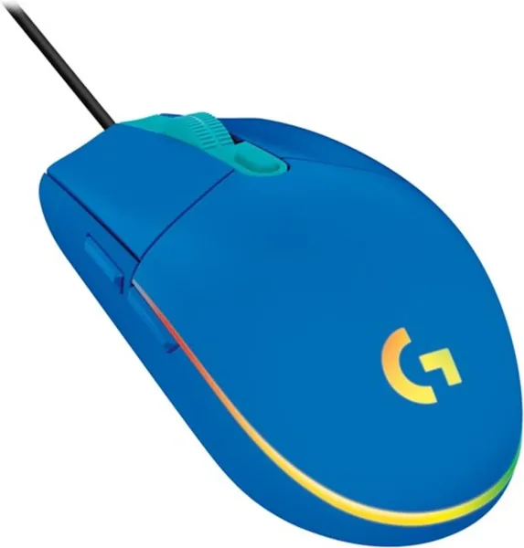 Mouse raton logitech g203 lightsync azul gaming 8.000 dpi 6 botones