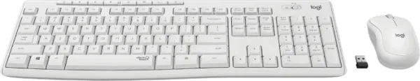 Teclado + mouse logitech mk295 silent blanco wireless inalambrico