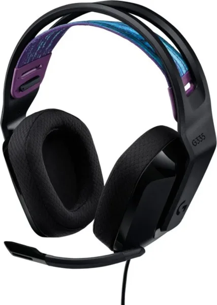 Auriculares Gaming con Micrófono Logitech G335/ Jack 3.5/ Negros