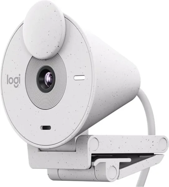 Webcam logitech brio 300 blanco crudo full HD -  USB tipo c
