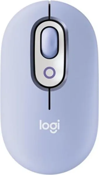 Raton inalambrico logitech pop mouse lila