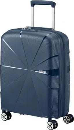 Maleta de Cabina American Tourister Starvibe Spinner 55cm/ 55x40x20cm/ 4 Ruedas/ Azul Marino