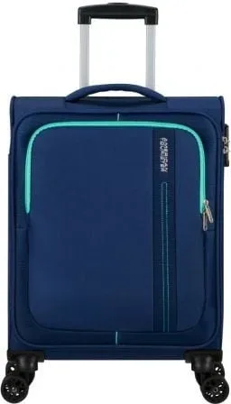 Maleta de Cabina American Tourister Sea Seeker Spinner 55cm/ 55x40x20cm/ 4 Ruedas/ Marino Combate
