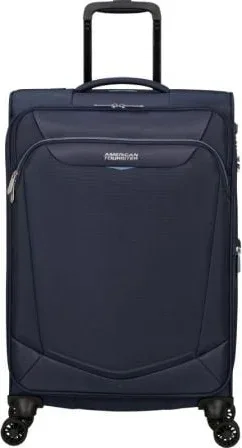 Maleta Mediana American Tourister SummerRide Spinner 69cm/ 69x43x29cm/ 4 Ruedas/ Azul Marino