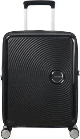 Maleta de Cabina American Tourister SoundBox Spinner 55cm/ 55x40x20cm/ 4 Ruedas/ Negra