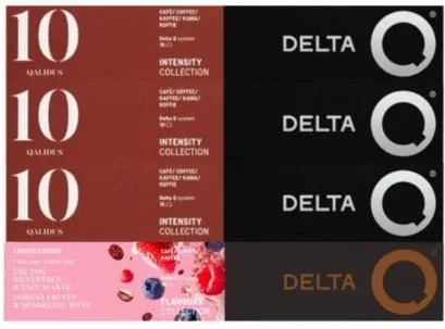 Cápsula Delta Combo Qualidus + Frutos Silvestres & Espumante del para cafeteras Delta/ Caja de 40