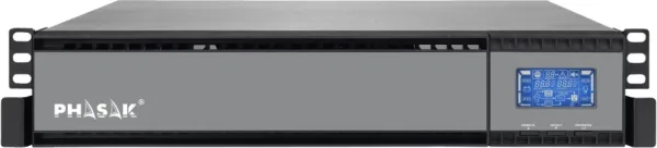 SAI Online Phasak Rack 19" 2000 VA Online LCD/ 2000VA-1800W/ 4 Salidas/ Formato Rack