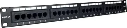 Patch Panel Phasak PU 2971/ 24 Puertos/ Cat.6A/ Altura 1U