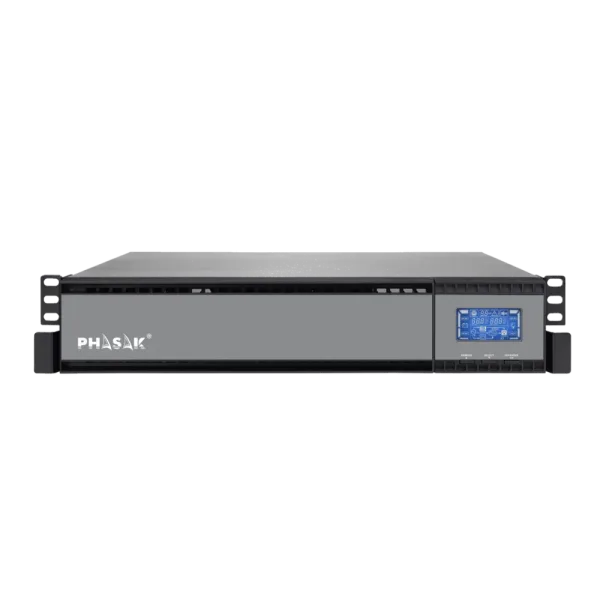 SAI Online Phasak Rack 3000 VA Online LCD/ 3000VA-2700W/ 8 Salidas/ Formato Rack
