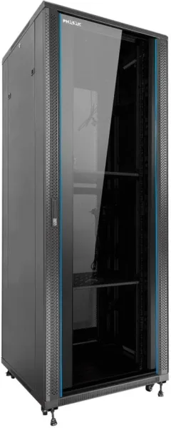 Armario rack de suelo 19 pulgadas phasak pro 37u negro 800x1000 montado pho 8142