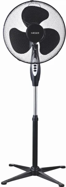 Ventilador de Pie Cross Wind Negro Haeger