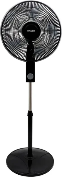 Ventilador de Pie Smooth Wind Negro Haeger