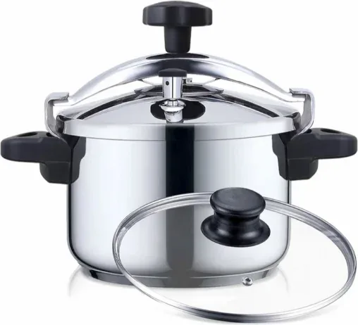 Olla Inox Plus + Valvula Rotativa 4L Haeger