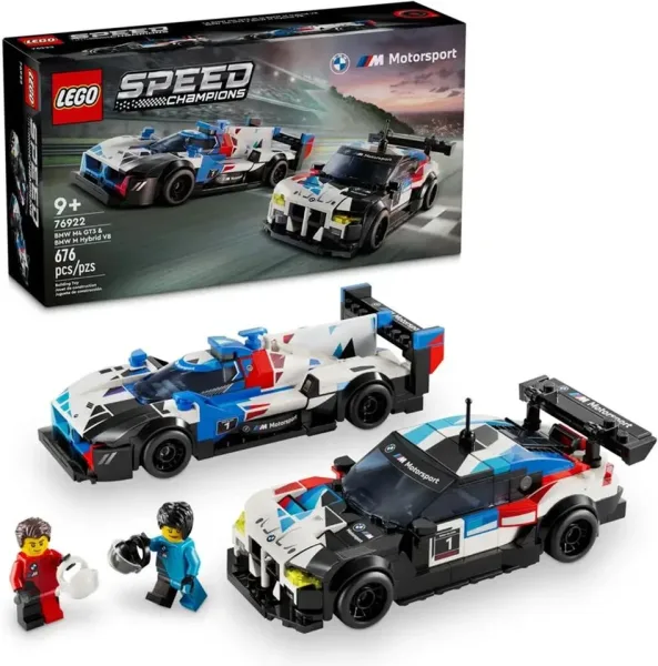 Lego coche de carreras bmw m4 gt3 y bmw m hybrid v8