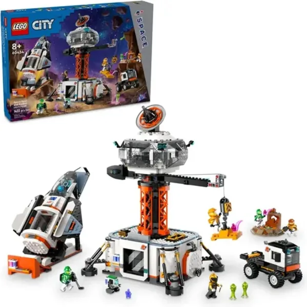 Lego city base espacial y plataforma de lanzamiento