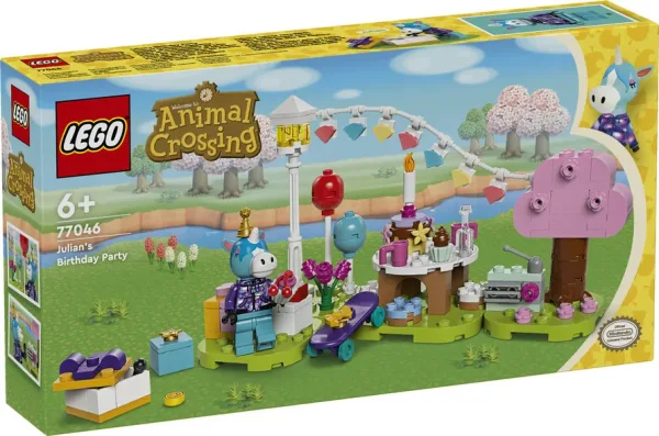 Lego animal crossing fiesta de cumpleaños de azulino