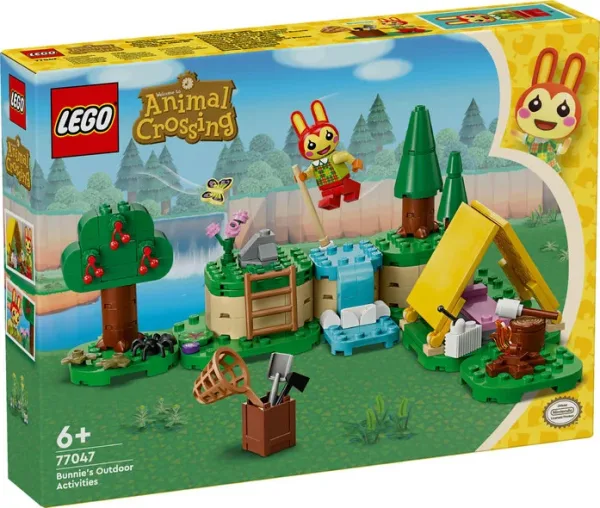 Lego animal crossing actividads al aire libre con coni