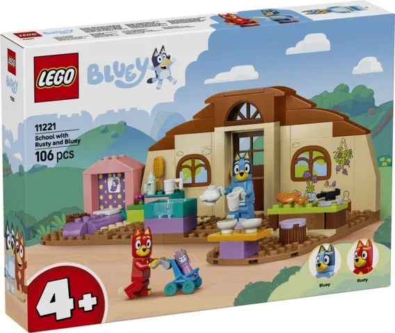Lego escuela con rusty y bluey