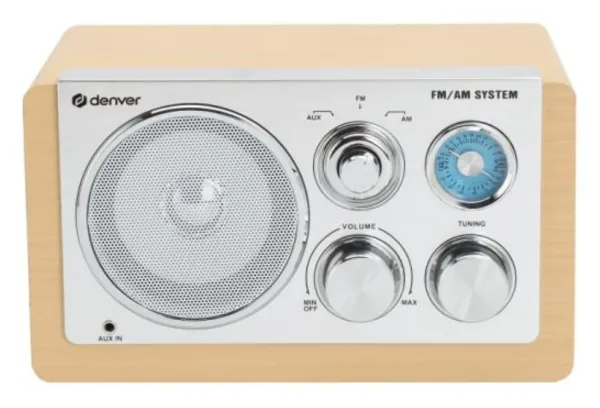 Radio Denver de Diseño Moderno Beige