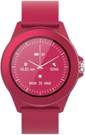 Smartwatch Forever Colorum CW-300/ Notificaciones/ Frecuencia Cardíaca/ Magenta