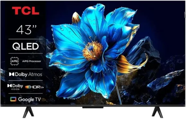 Tcl 43P7K Tv 43" UHD QLED Googletv Dolby Atmos